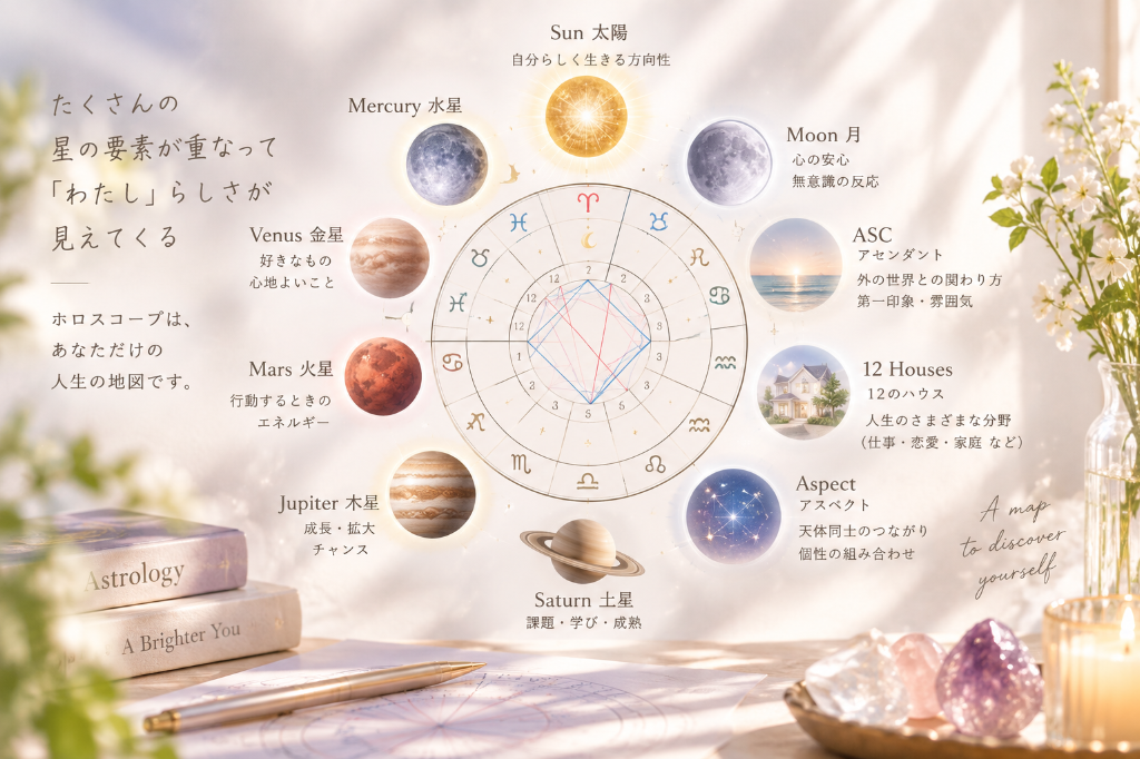 太陽星座だけじゃない。ホロスコープから分かること
